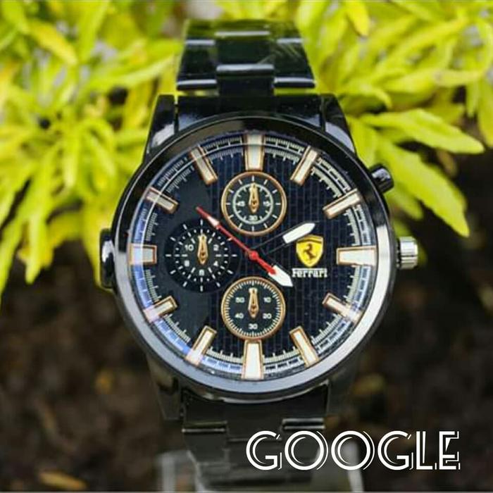 Jam tangan Pria Ferrari F12 stell Black
