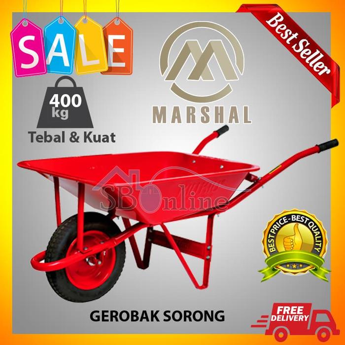 Gerobak Pasir Sorong Marshal Kuat Tebal Original Standar Internasional