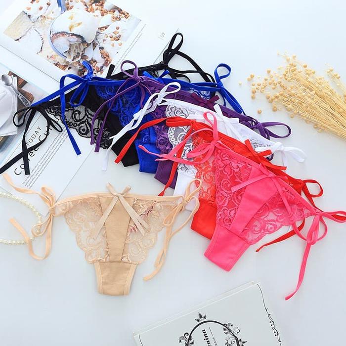 BERKUALITAS IMPOR G String Sexy CD Celana Dalam tali samping Lace