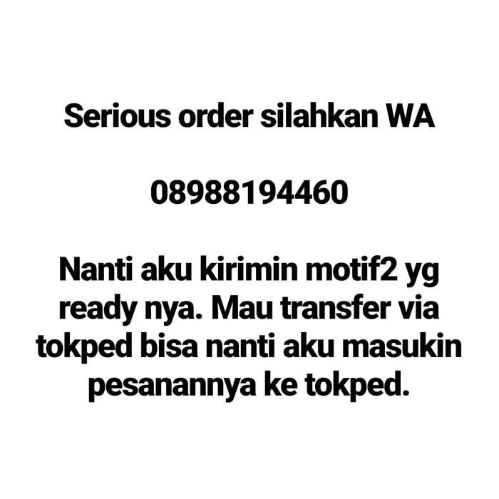 Order via tokopedia Daster