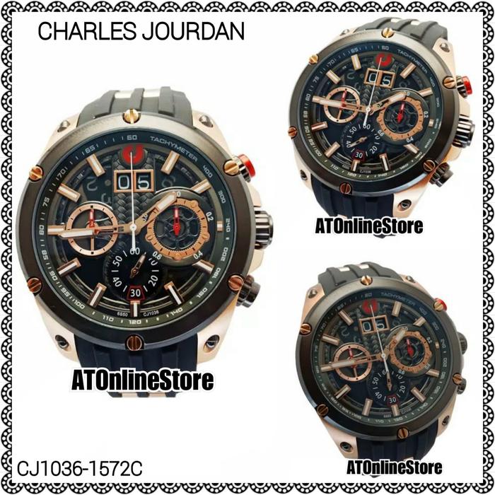 Charles Jourdan Chrono CJ1036-1572C ORIGINAL Garansi Resmi 2 Tahun