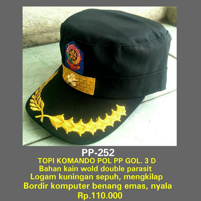 topi komando pol pp golongan 3 d