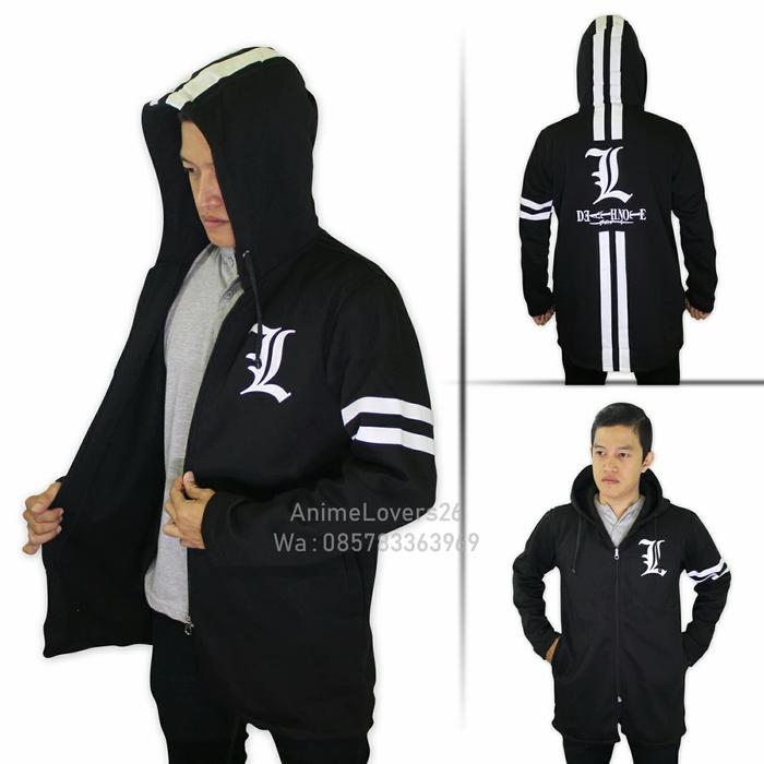 Jaket Death Note / Jubah Death note / Jaket Jubah Death note hitam