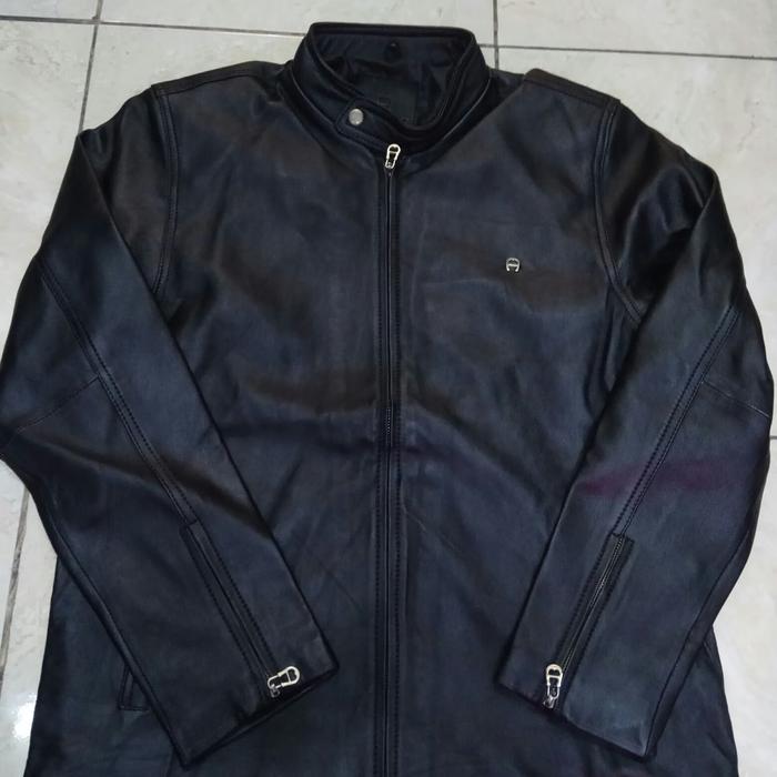jaket kulit asli pria original by Aigner