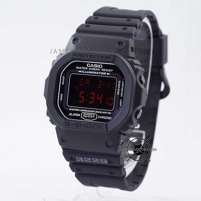 Jam G Shock DW-5600MS-1 Military Series DW-5600 ORI BM