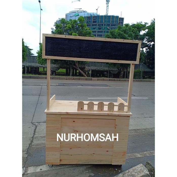 booth jati belanda / gerobak jati belanda / booth kayu jati belanda