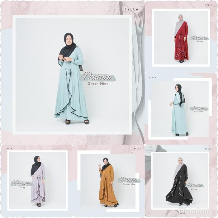 DRESS POLOS CASUAL - SYLLA HIJAB NAIMA DRESS - ORIGINAL BRAND