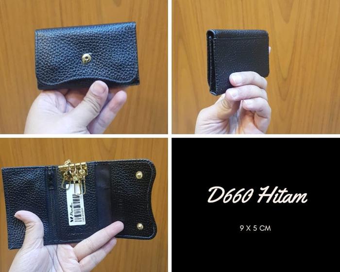 Dompet Kulit Papillon Original D660 Hitam STNK