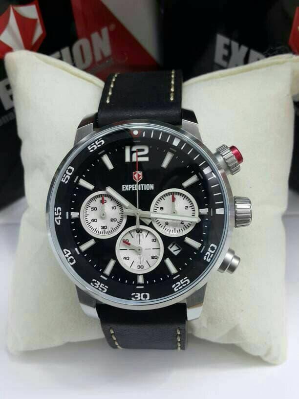 JAM TANGAN JAM TANGAN EXPEDITION E6685 SILVER BLACK. GARANSI RESMI