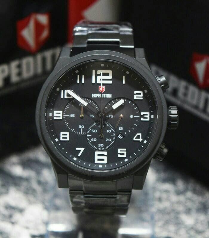 JAM TANGAN JAM TANGAN PRIA/COWOK EXPEDITION E6401 FULL BLACK. ORIGINAL