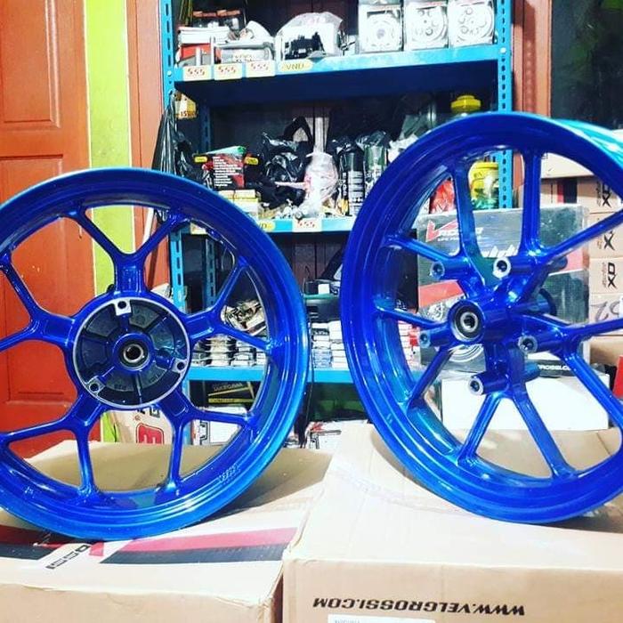 Velg vrossi cobra R25 / MT25 for triple disk Blue candy lebar