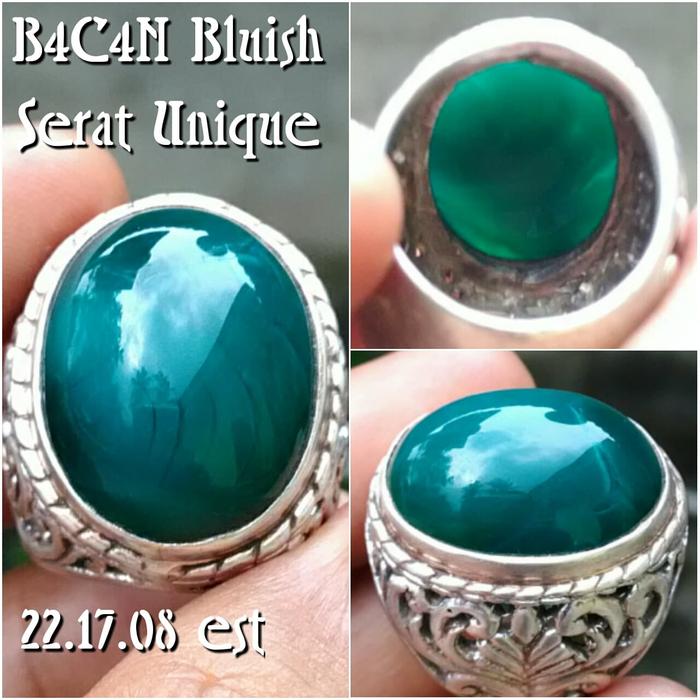 Natural BACAN GULAU KURA Phenomena Serat BerMOTIF UNIQue Set In Ring