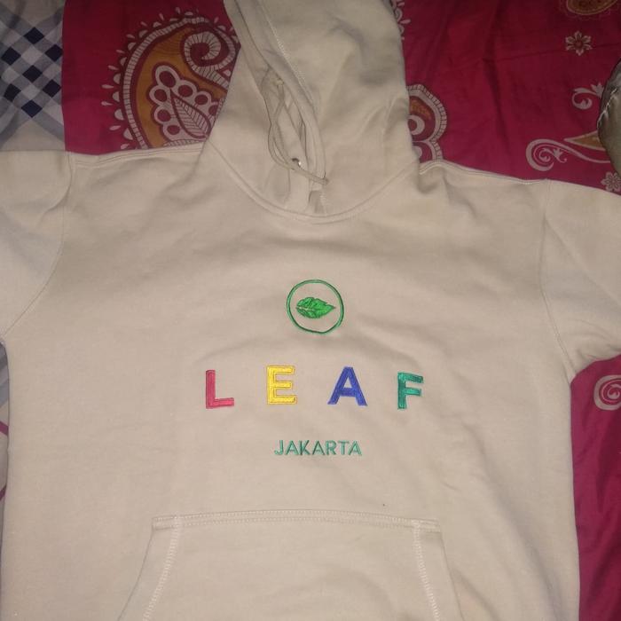 hoodie leaf jakarta limited original 100%