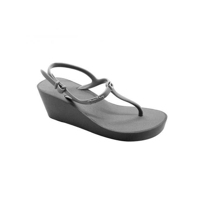 Popits Sling Back Wedge 7cm Gray Sandal Popits Original