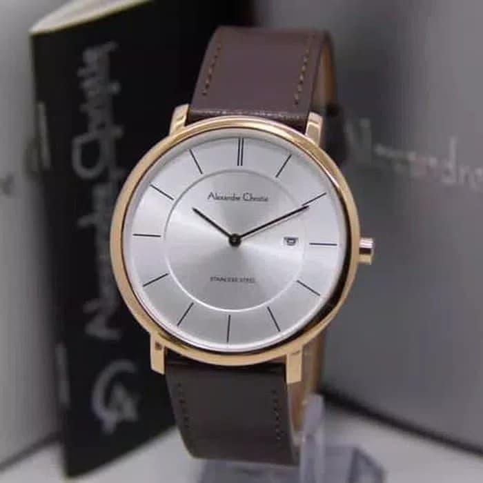 Alexandre Christie Pria AC 8589 MD Rosegold Dial White Original