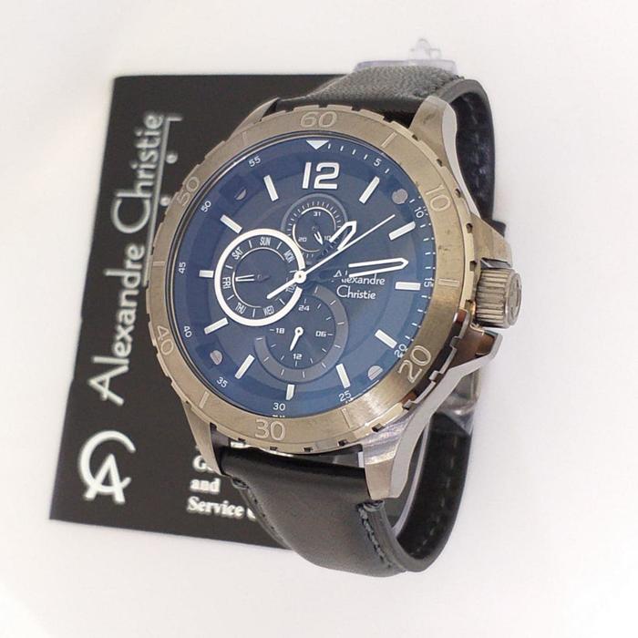 Jam Tangan Pria Alexandre Christie AC 6510 MF Black Grey