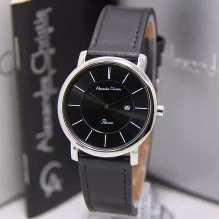 Alexandre Christie Wanita AC 8589 LD Silver Black Original