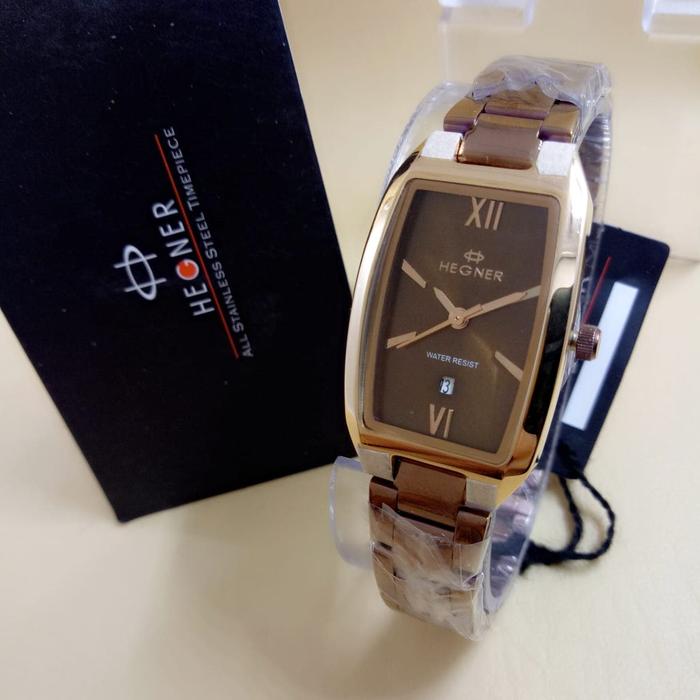 Jam tangan Hegner 1286 Brown Original Wanita
