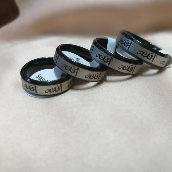 Cincin motif lafadz ALLAH ( subhanahu wa ta ala )