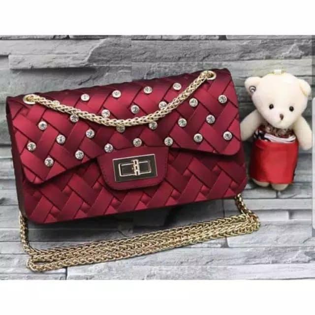 Tas Jelly Matte Anyam Mini Uk 18 cm Tas Wanita Fashion Wanita
