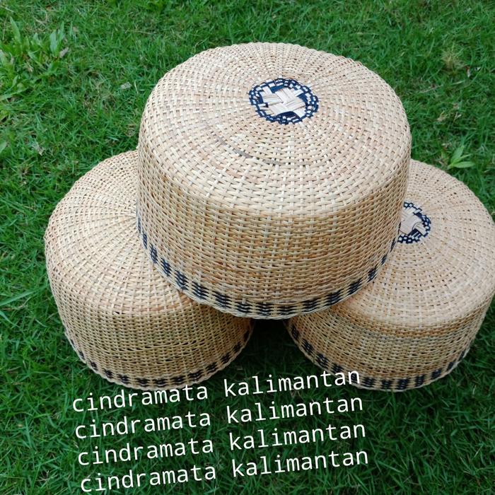 Peci / kopiah asli kulit rotan model bulat