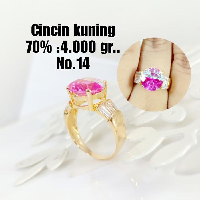 Cincin Emas / Mas Kuning 70% Beraat 4.000 Gram No.14..