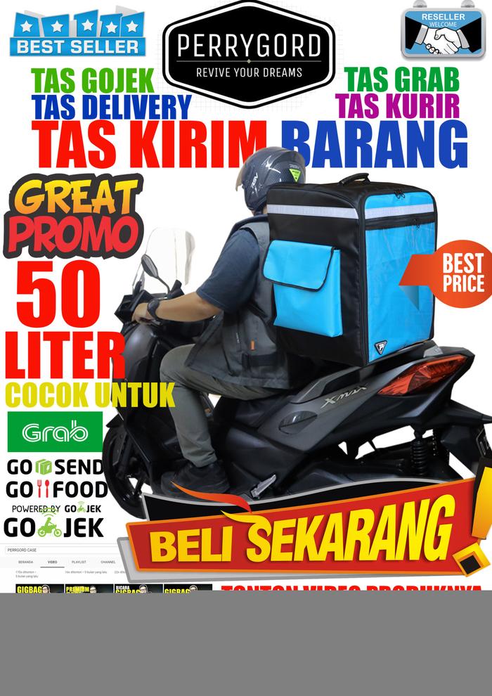 TAS OJEK ONLINE TAS OJEK ONLINE Makanan 50 LITER WARNA BIRU