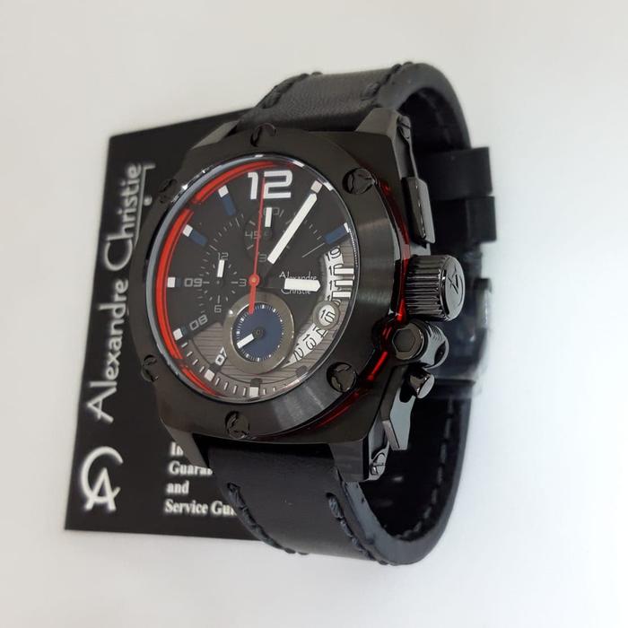 Jam Tangan Pria Alexandre Christie AC 6456 MC Full Black