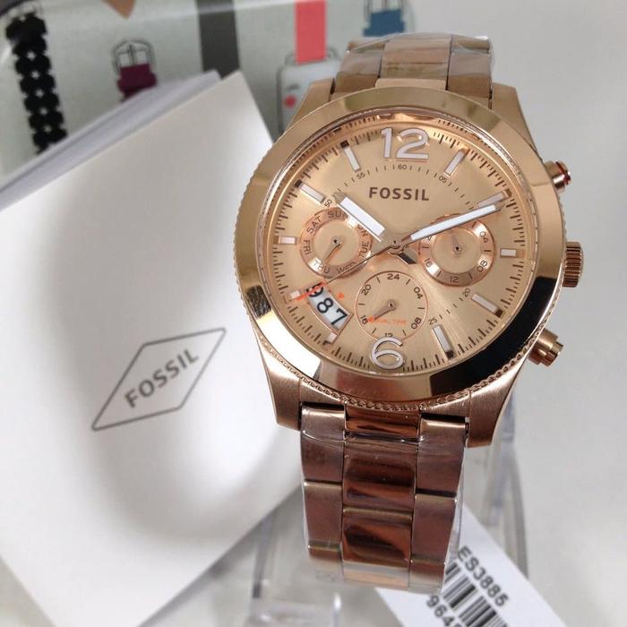 Jam Tangan Wanita Merk Fossil Taylor ES 3885 & ES3885 Original
