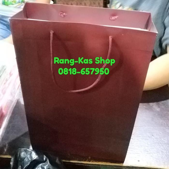 Paperbag MAROON Folio karton Duplex Tebal
