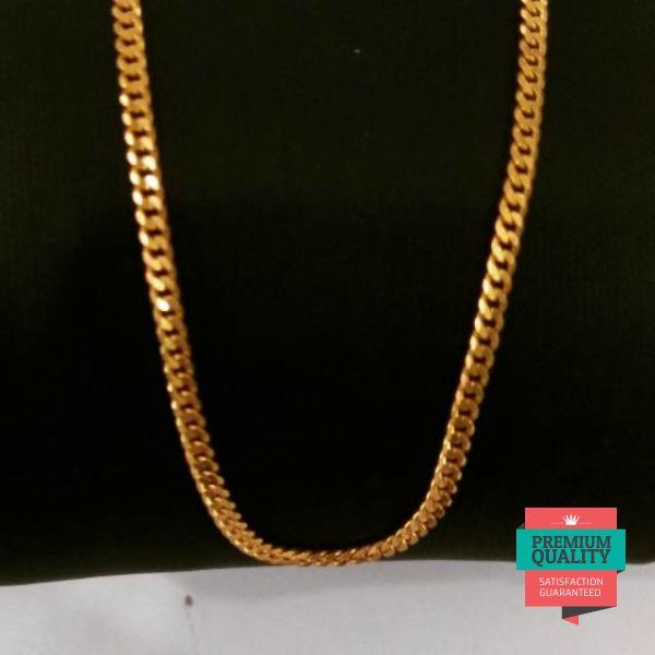Grosir Kalung emas asli kadar 916 model rante polos padat panjang 50
