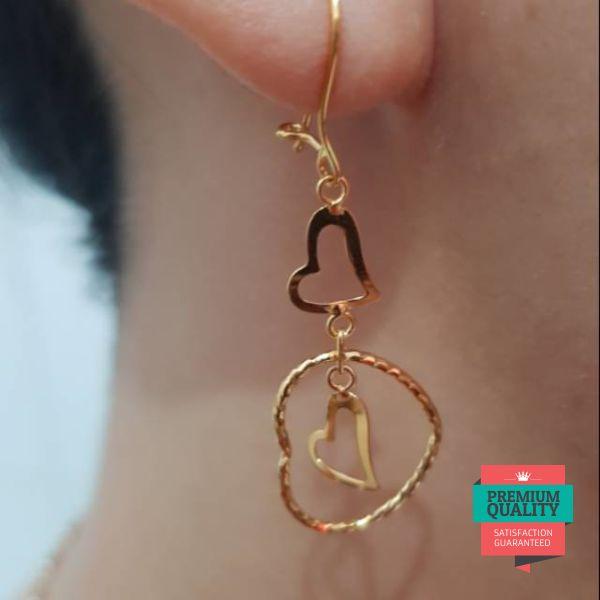 Terlaris anting ubs hati 2 susun kadar 875 Keren