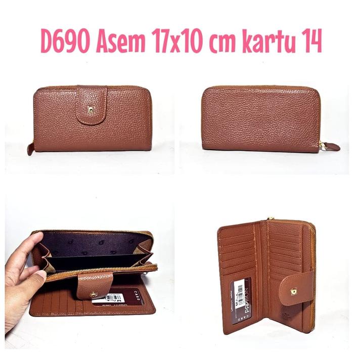 Dompet Kulit Papillon Original D690 Asem