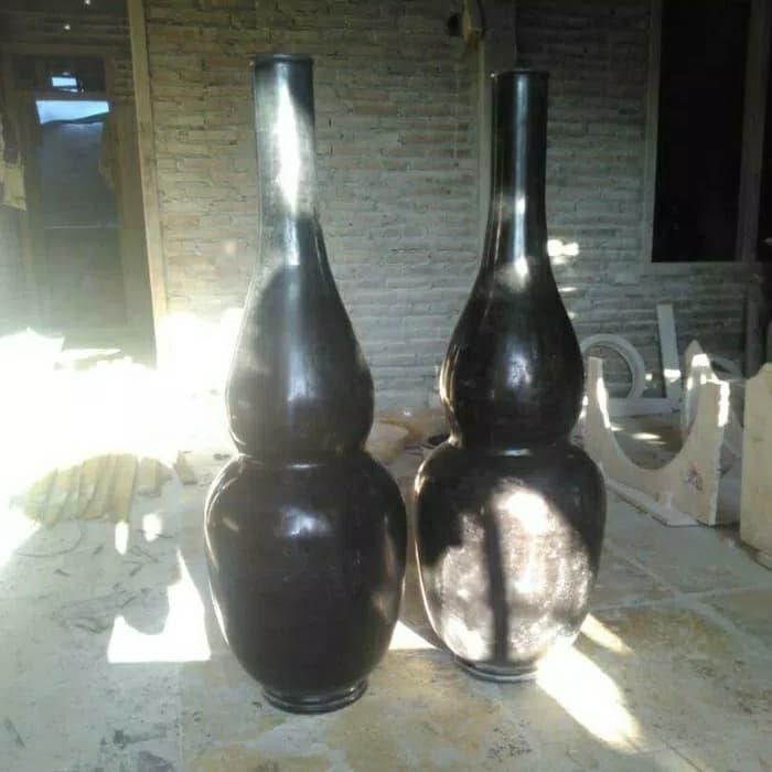 Guci Marmer Hitam BESAR (Kode : 484)