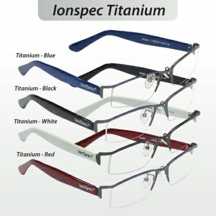 Kacamata IonSpec Titanium (merah,hitam,putih,biru)