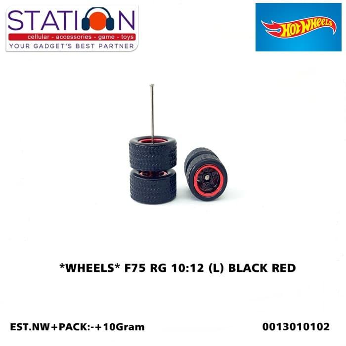 BAN KARET HOT WHEELS F75 RG 10 12 (L) BLACK RED
