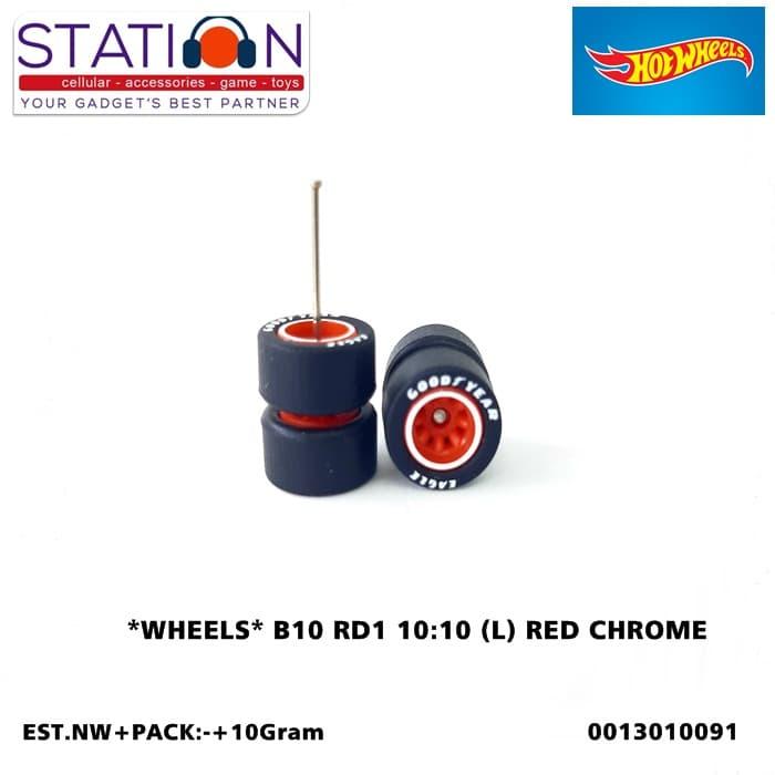 BAN KARET HOT WHEELS B10 RD1 10 10 (L) RED CHROME