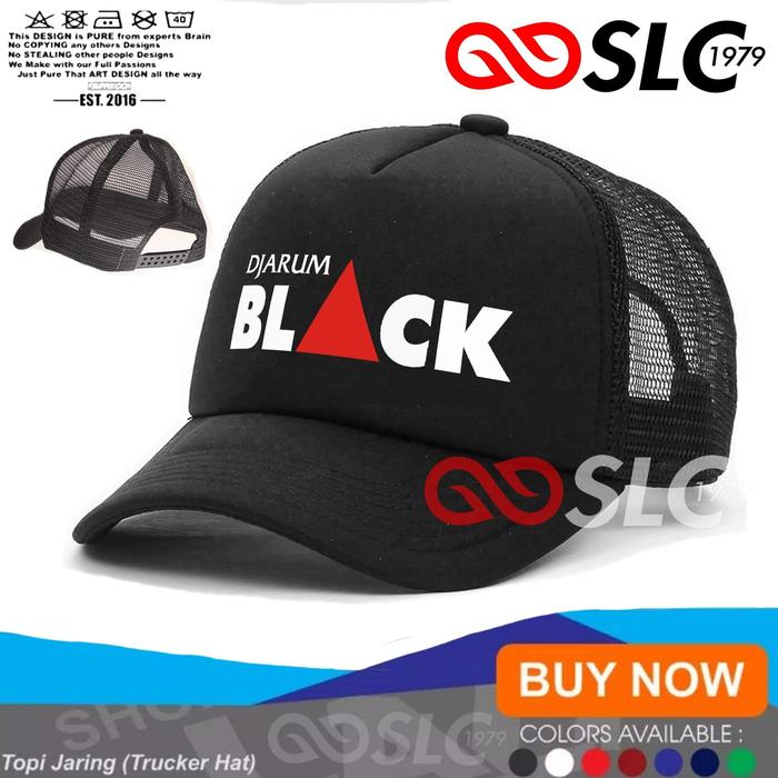 TOPI JARING TRUCKER DJARUM BLACK KJ8 - KOLASE
