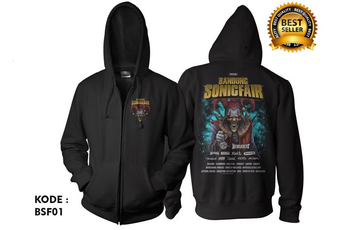 Jaket bandung sonic fair / jacket zipper hoodie bsf01