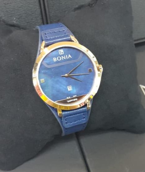JAM TANGAN WANITA BONIA BNB10477-3586 SAPPHIRE ROSE GOLD BLUE ORIGINAL