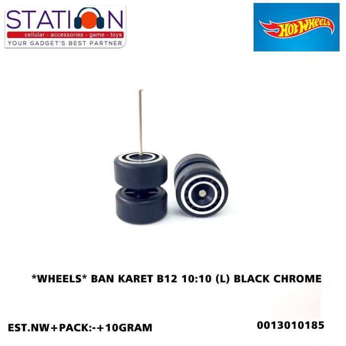 BAN KARET HOT WHEELS B12 10 10 (L) BLACK CHROME