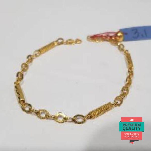 Grosir Gelang emas asli kadar 875 model fancy lonceng dobel Keren