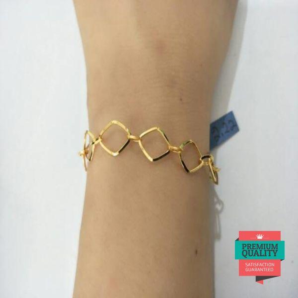 Grosir Gelang emas asli kadar 875 model mocca gelang remaja hadiah
