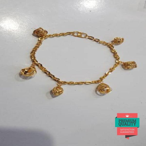 Murah Gelang emas asli kadar 875 model fancy baru Elegan