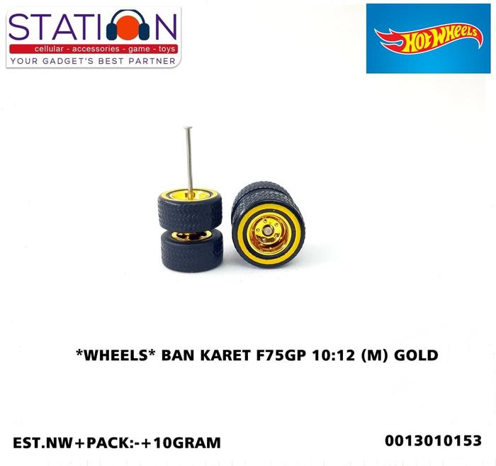 BAN KARET HOT WHEELS F75GP 10 12 (M) GOLD