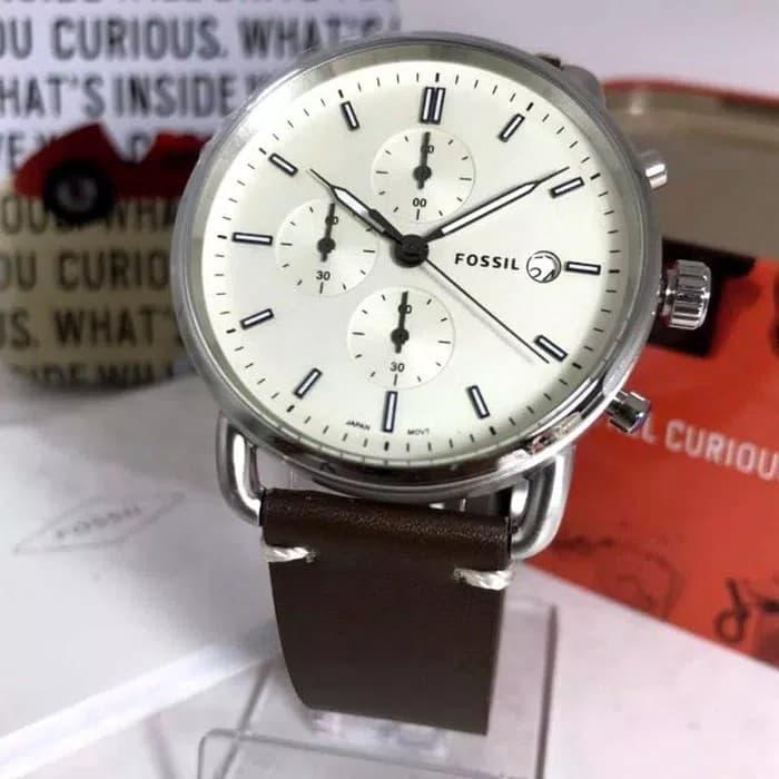 Jam Tangan Pria Fossil FS5402 & FS 5402 Original Silver Fullset 4.2 MM