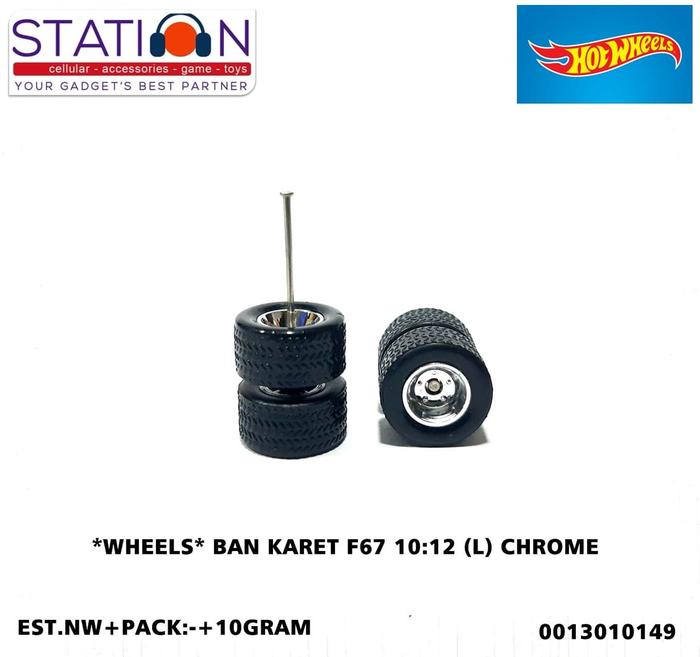 BAN KARET HOT WHEELS F67 10 12 (L) CHROME