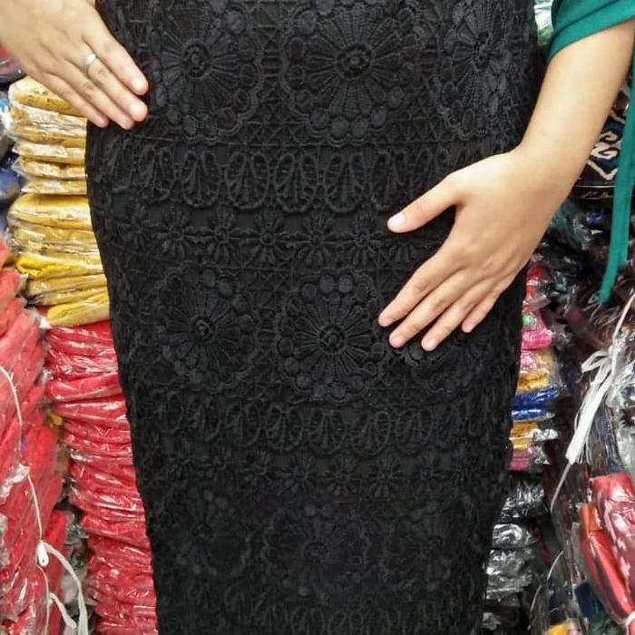 rok brokat panjang import