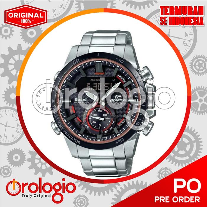 Jam Tangan Casio Edifice - Men's Stainless Steel ECB-800DB-1ACF - Ori & Termurah