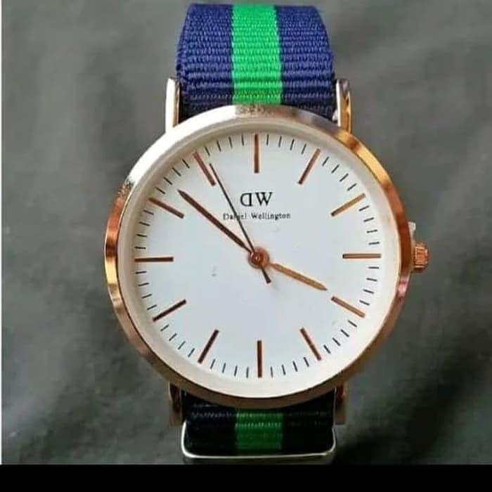 dw jam tangan couple kanvas kwss